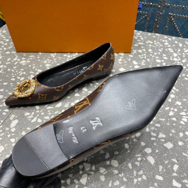 LV MET FLAT BALLERINA MONOGRAM