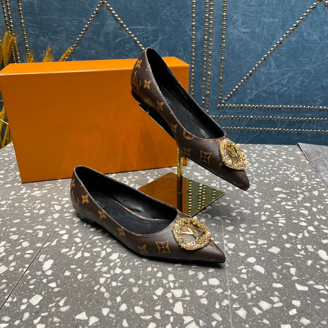 LV MET FLAT BALLERINA MONOGRAM