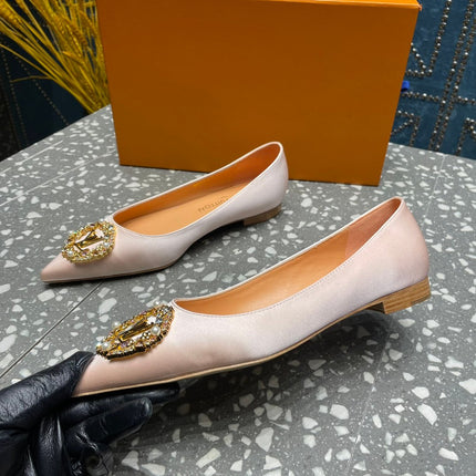 LV MET FLAT BALLERINA BEIGE