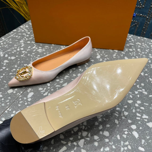 LV MET FLAT BALLERINA BEIGE