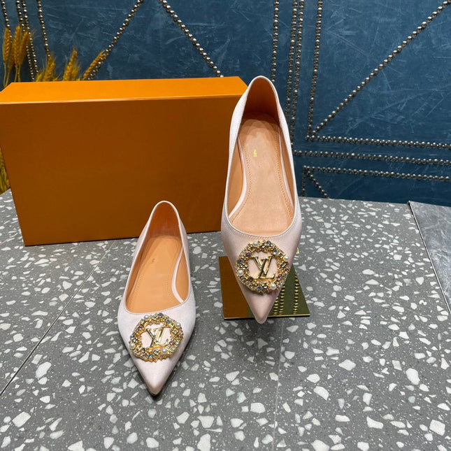 LV MET FLAT BALLERINA BEIGE