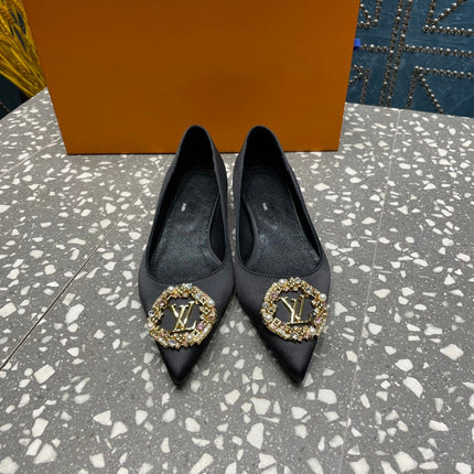 LV MET FLAT BALLERINA NOIR