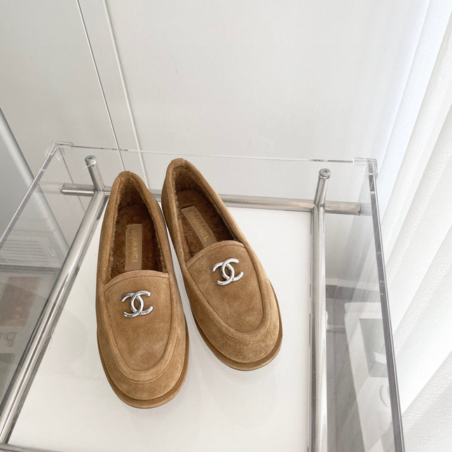 CC LOAFERS SHERPA BROWN SUEDE SHW