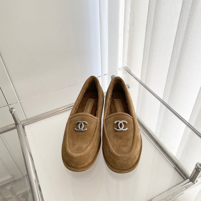 CC LOAFERS SHERPA BROWN SUEDE SHW