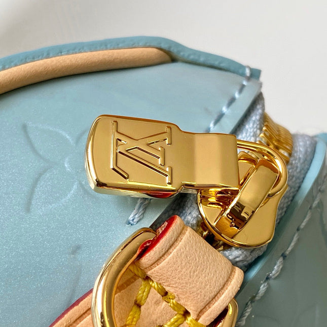 NANO SPEEDY 16 IN PASTEL MONOGRAM VERNIS GOLD HARDWARE