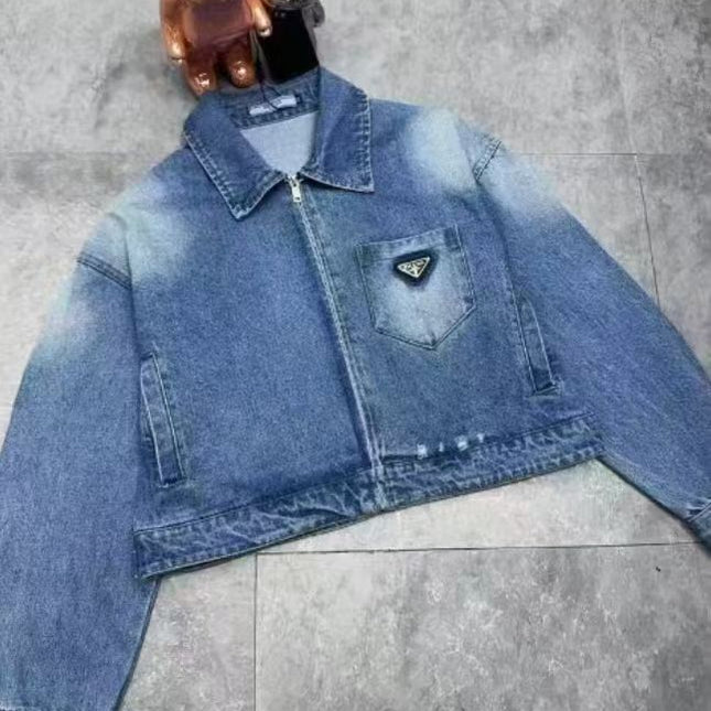 Pra Cropped Denim Jacket