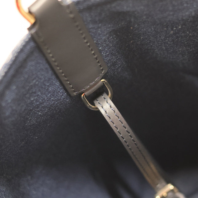 LARGE TOUJOURS 37 BLUE DENIM OBLIQUE JACQUARD