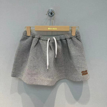 Miu Short Grey Cotton