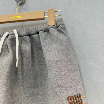 Miu Short Grey Cotton