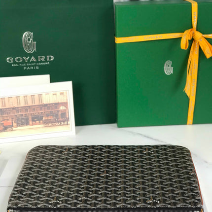 SENAT POCHETTE IN BLACK GOYARDINE CANVAS