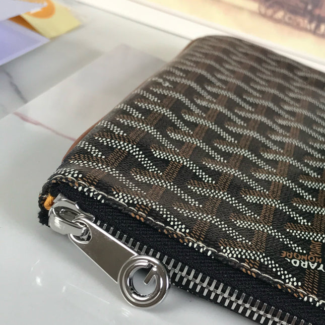 SENAT POCHETTE IN BLACK GOYARDINE CANVAS