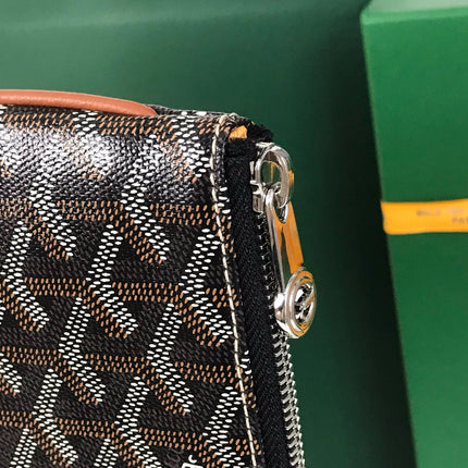 SENAT POCHETTE IN BLACK GOYARDINE CANVAS