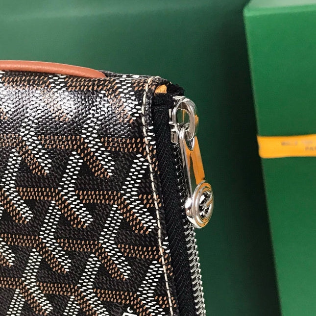 SENAT POCHETTE IN BLACK GOYARDINE CANVAS