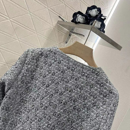 GG Coat Grey Tweed Coat