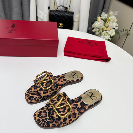 LEOPARD FLAT SLIDE GHW