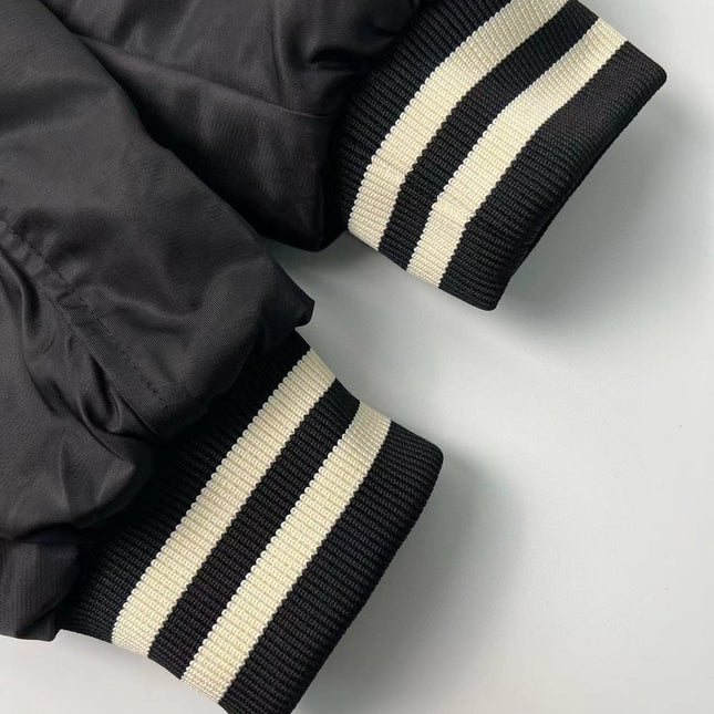 Celine Jackets C Logo Black White Mix Grey Cotton