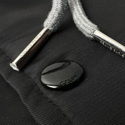 Celine Jackets C Logo Black White Mix Grey Cotton