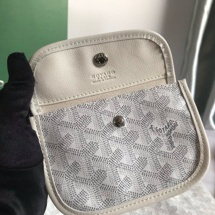 ANJOU MINI BAG 20 IN MILKY WHITE GOYARDINE CANVAS AND CALFSKIN