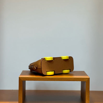 MINI BODIE ON WHEELS 18 IN SEPIA BROWN EPSOM LEATHER