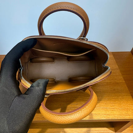 MINI BODIE ON WHEELS 18 IN SEPIA BROWN EPSOM LEATHER