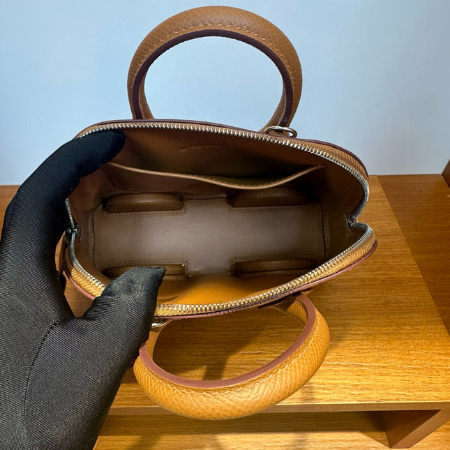 MINI BODIE ON WHEELS 18 IN SEPIA BROWN EPSOM LEATHER