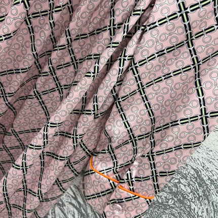 GG Printed Silk Dress Pink Ready To Wear