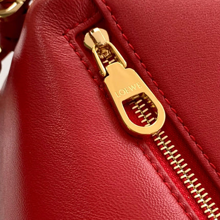 PUZZLE HANDBAG 24 IN RED CALFSKIN
