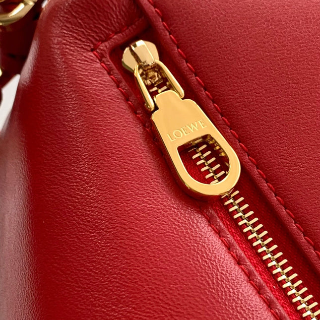 PUZZLE HANDBAG 24 IN RED CALFSKIN