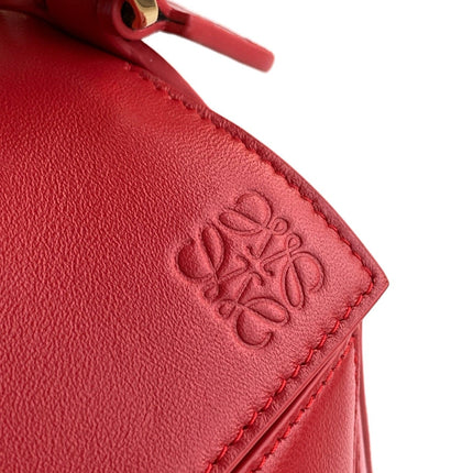 PUZZLE HANDBAG 24 IN RED CALFSKIN