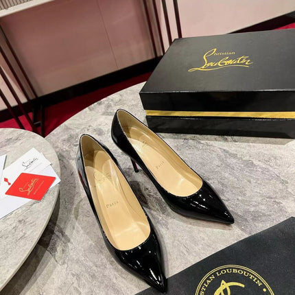 KATE PUMPS BLACK PATENT CALFSKIN