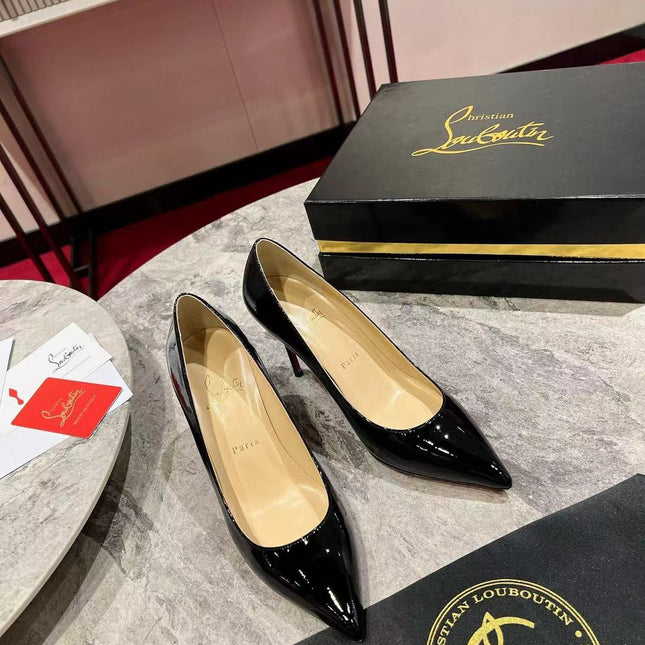 KATE PUMPS BLACK PATENT CALFSKIN