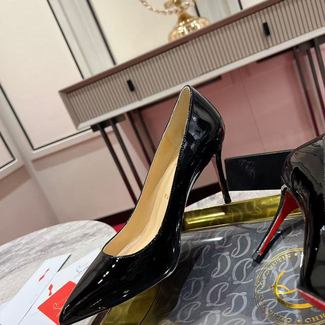 KATE PUMPS BLACK PATENT CALFSKIN