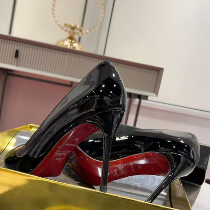 KATE PUMPS BLACK PATENT CALFSKIN