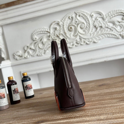 MINI BODIE ON WHEELS 20 IN DARK BROWN EPSOM LEATHER