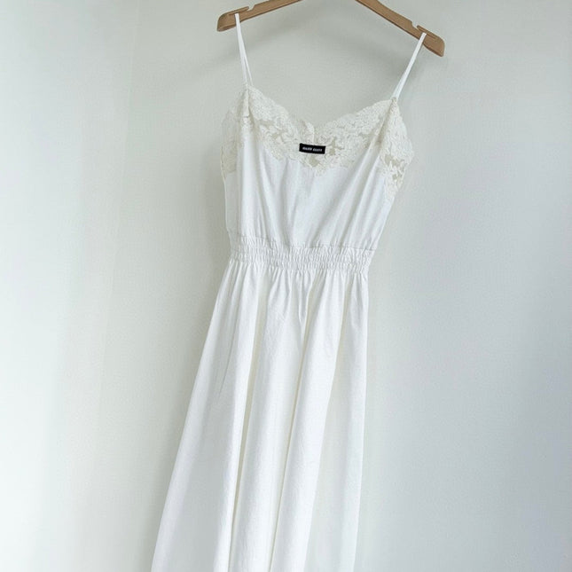 MIUMIU 25S STRAPPY DRESS IN WHITE 918243