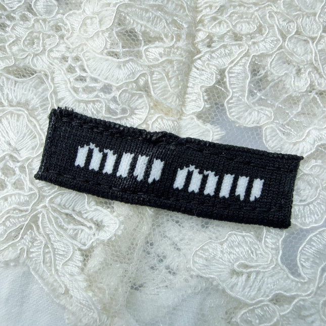 MIUMIU 25S STRAPPY DRESS IN WHITE 918243