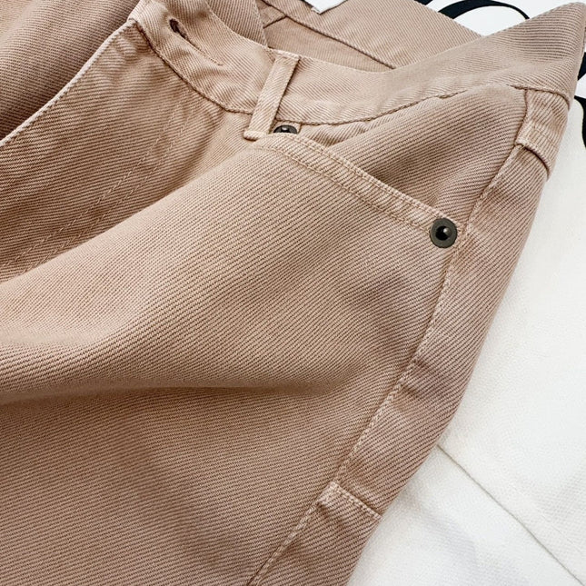 CD 25S STRAIGHT JEANS SMOKY PINK COTTON