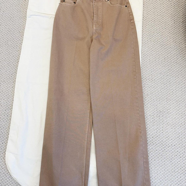 CD 25S STRAIGHT JEANS SMOKY PINK COTTON