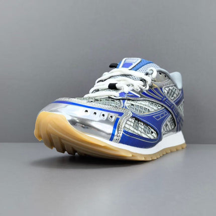 BV SNEAKERS IN SILVER AND BLUE MESH