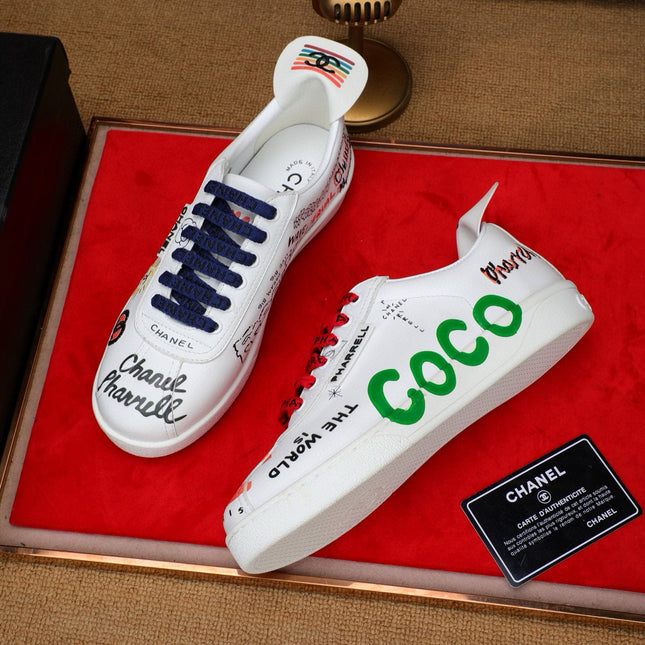 CC COCO SNEAKERS IN COLORFUL CALFSKIN