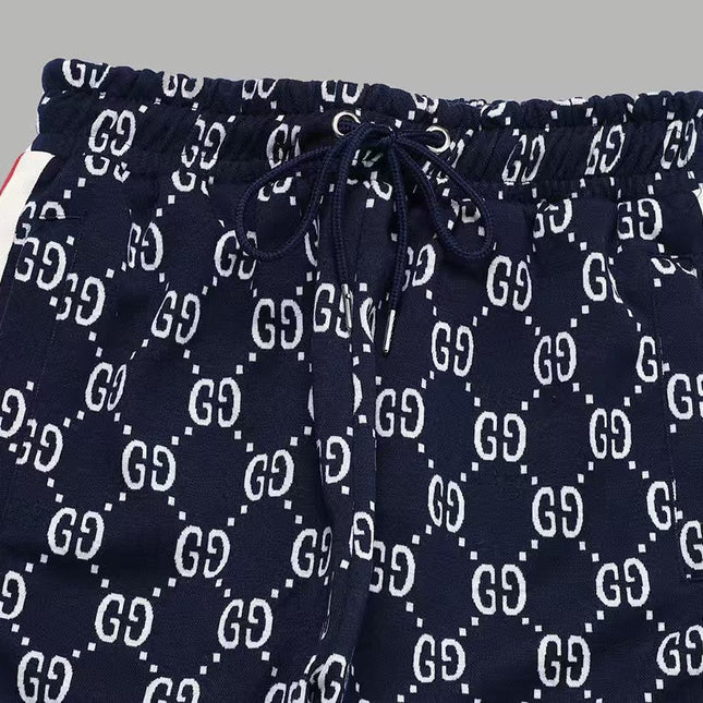 GUCCI KNITTED PANTS IN NAVY BLUE