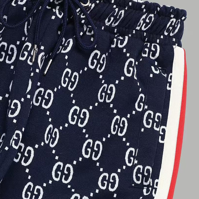 GUCCI KNITTED PANTS IN NAVY BLUE