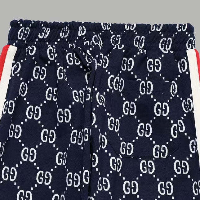 GUCCI KNITTED PANTS IN NAVY BLUE