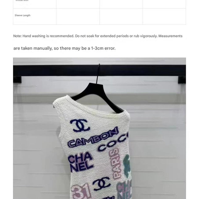 CC SLEEVELESS DRESS IN COLORFUL WOOL