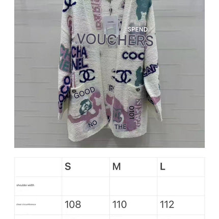 CC LONG CARDIGAN IN COLORFUL WOOL