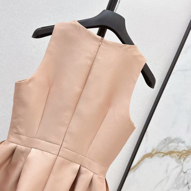 DIOR DRESS IN DARK NUDE