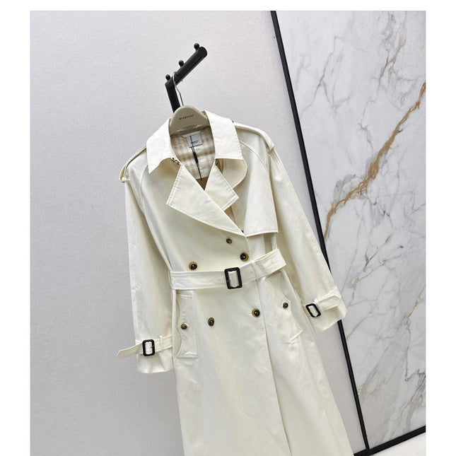 BURBERRY LONG COAT IN WHITE