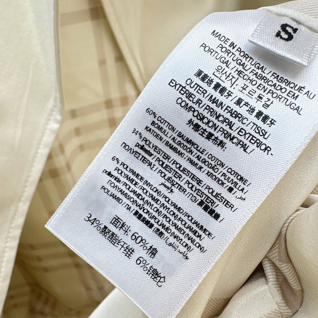 BURBERRY LONG COAT IN WHITE
