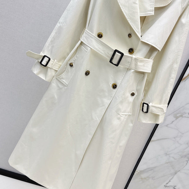 BURBERRY LONG COAT IN WHITE