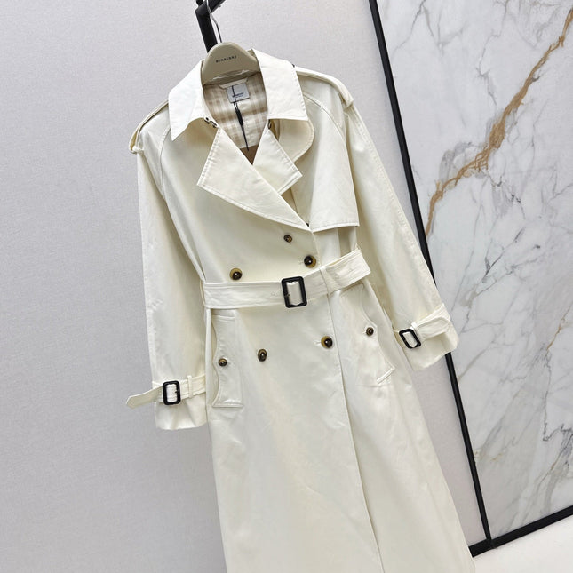 BURBERRY LONG COAT IN WHITE